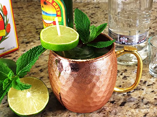 Copper Moscow Mule Mug | Un-Lined, Pure Copper Inside | Polished ...