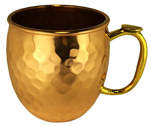 Copper Moscow Mule Mug | Un-Lined, Pure Copper Inside | Polished ...