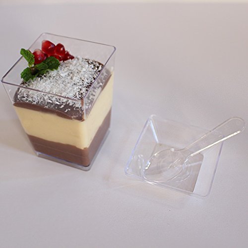 SupaCute Desserts Plastic Dessert Cups Set of 24 Clear