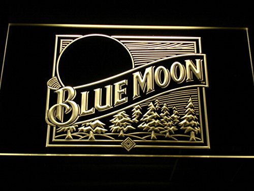 Blue Moon Pattern #1 Beverage Beer Bar Pub Club Round Wall Clock 