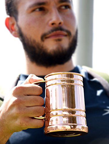 The Full Metal Mule Moscow Mule copper Mug With A Real Bullet Handle Great Mug For Men Or Women Brass Honcho SYNCHKG106491
