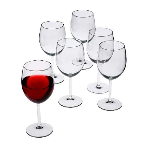 Red Wine Glass By Ikea- Series OF 10 - Great Bartender