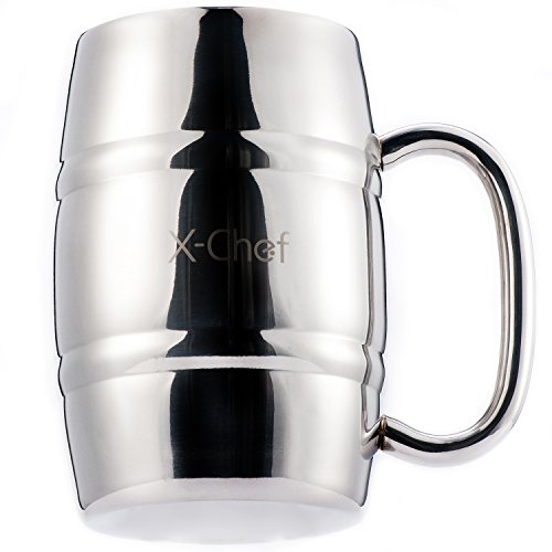 Practical Stainless Steel Coffee Beer Cup Insulated Wine Bar Glass Water Mug 