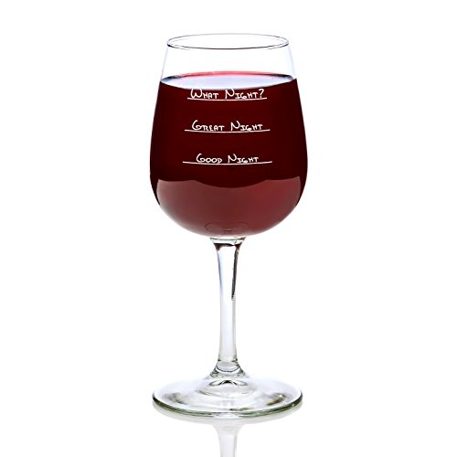 What Night? Funny Wine Glass 13 oz - Best Christmas Gifts For Women - Unique Birthday Gift For ...