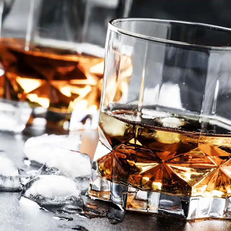 Bourbon in a cool rocks glass