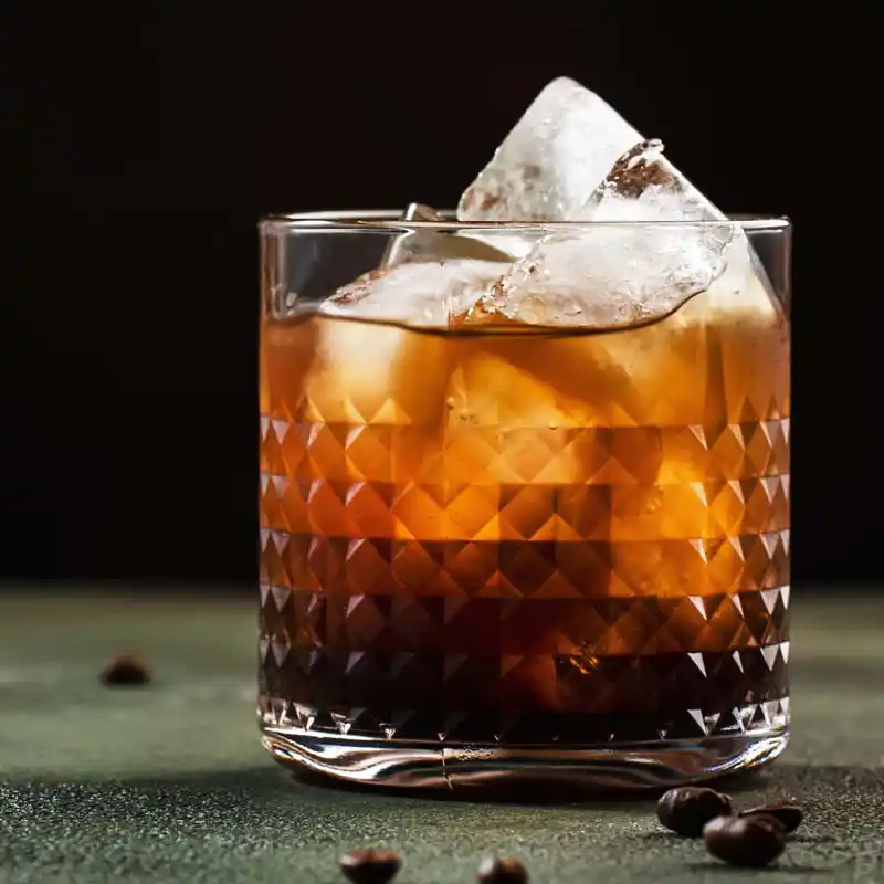 Black Russian with Kahlua coffee liqueur